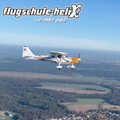 SILA 450C im Reiseflug der Flugschule HeliX in Magdeburg und Dessau 